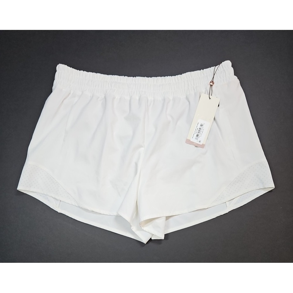 Calia Womens White Lined Infinity Running Shorts Size Medium NWT